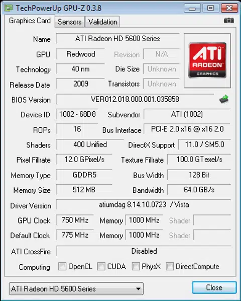 There's a slight glitch there as the GPU clock is supposed to read 775MHz.