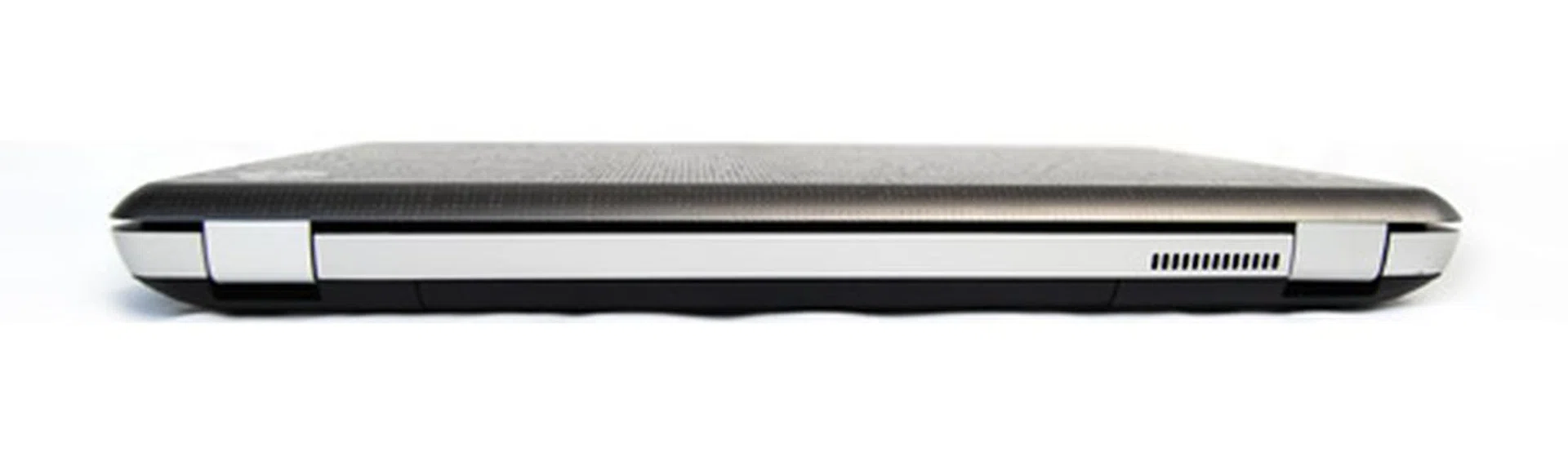 Like most notebooks these days, the back of the unit is free of ports, with only a cooling vent on the rear left side.