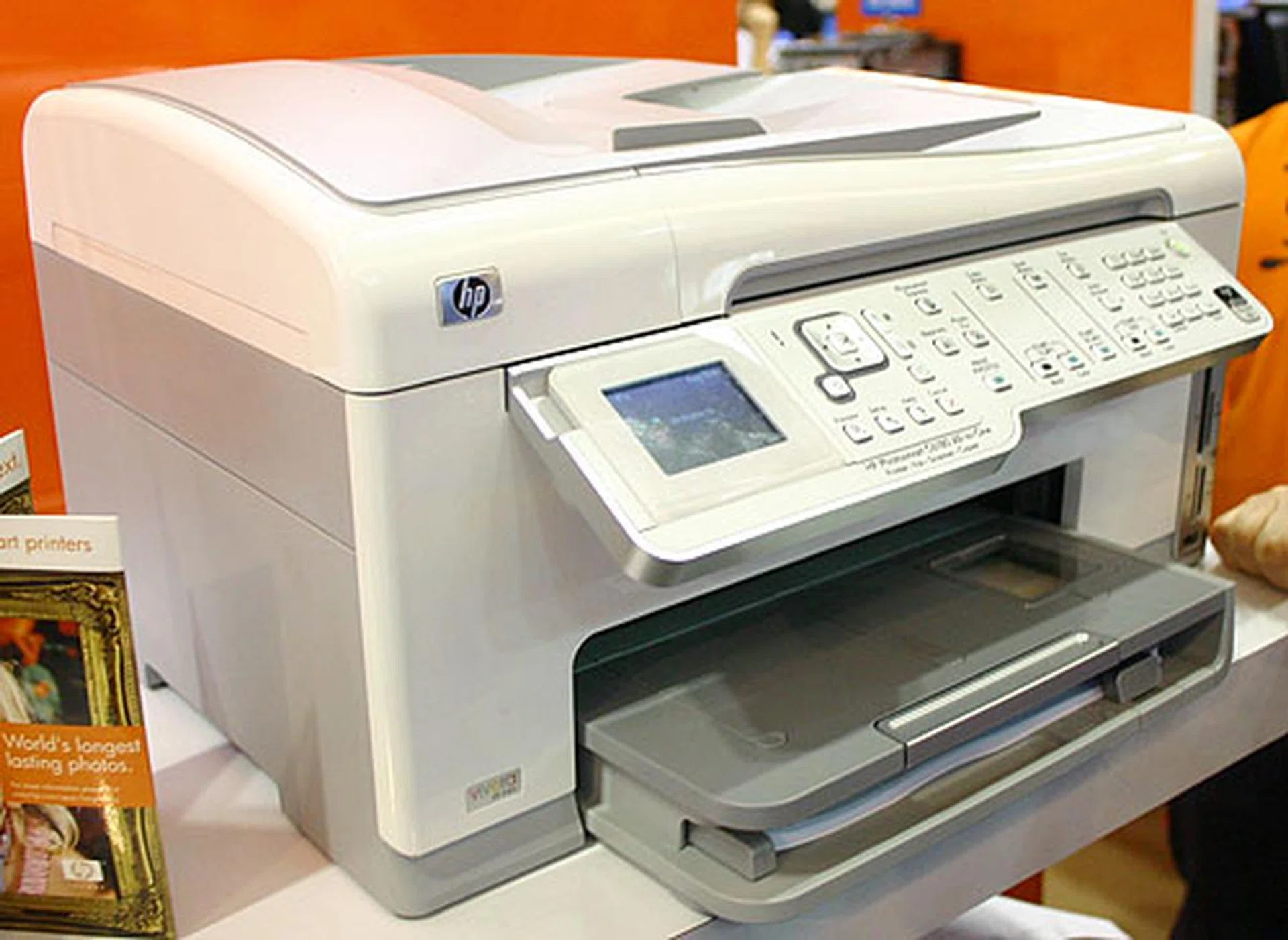  A further upgrade to the C5180 is the C6180, which includes wireless networking and an automatic document feeder. It prints black and white pages at 32rpm while color is only slightly slower at 31rpm.  