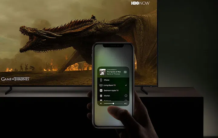 Yup, AirPlay support on Samsung smart TVs. Who needs an Apple TV? (Image source: Samsung.)