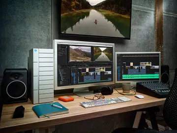 The LaCie 12big Thunderbolt 3 isn't small, but it will fit onto your desk. (Image Source: LaCie)