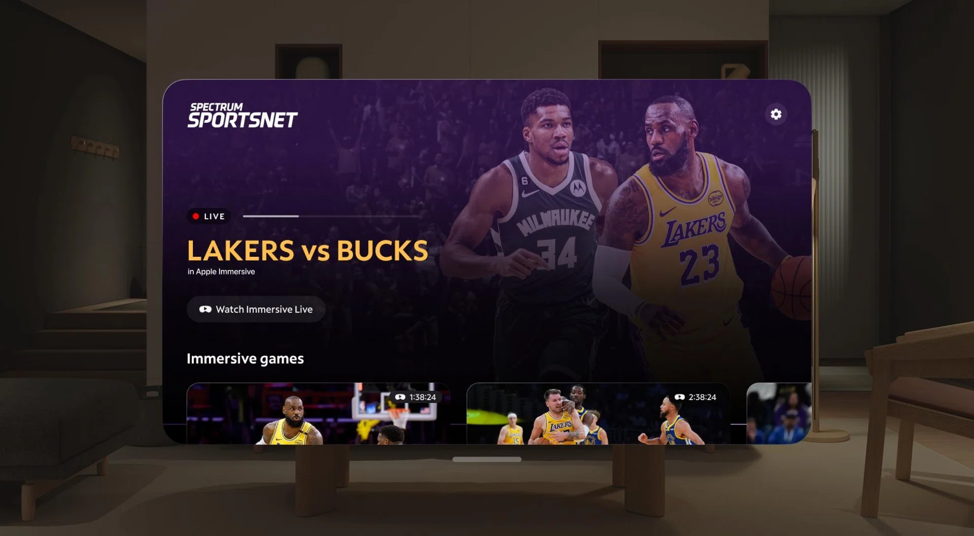 NBA Immersive video Apple