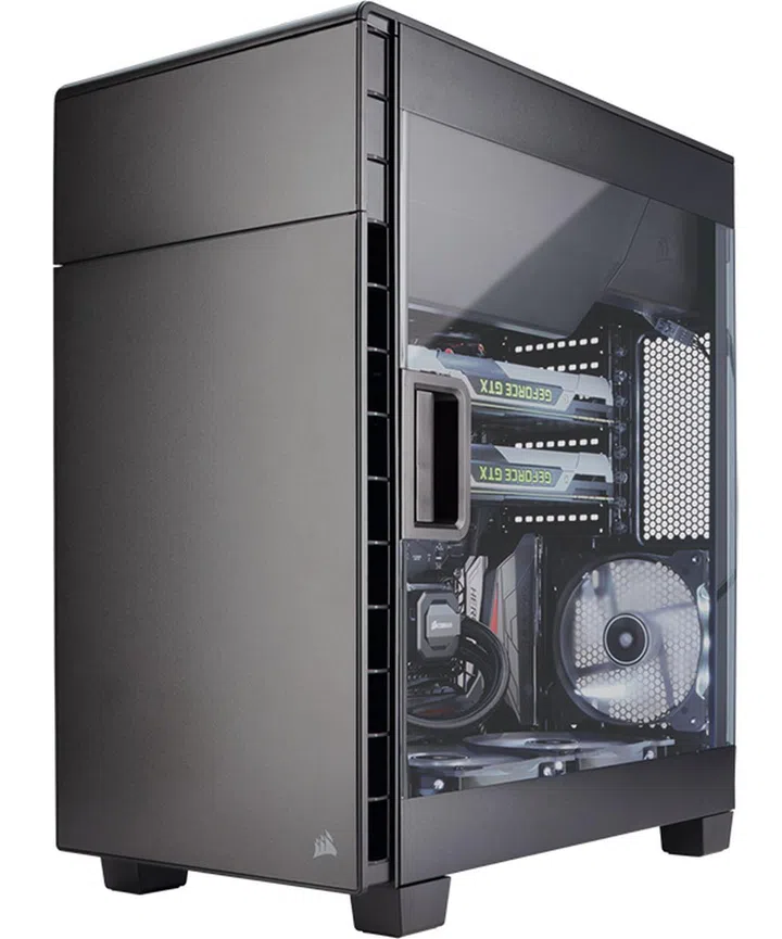 The Carbide 600C has a full-panel side window for the best view of your hardware. (Image Source: Corsair)