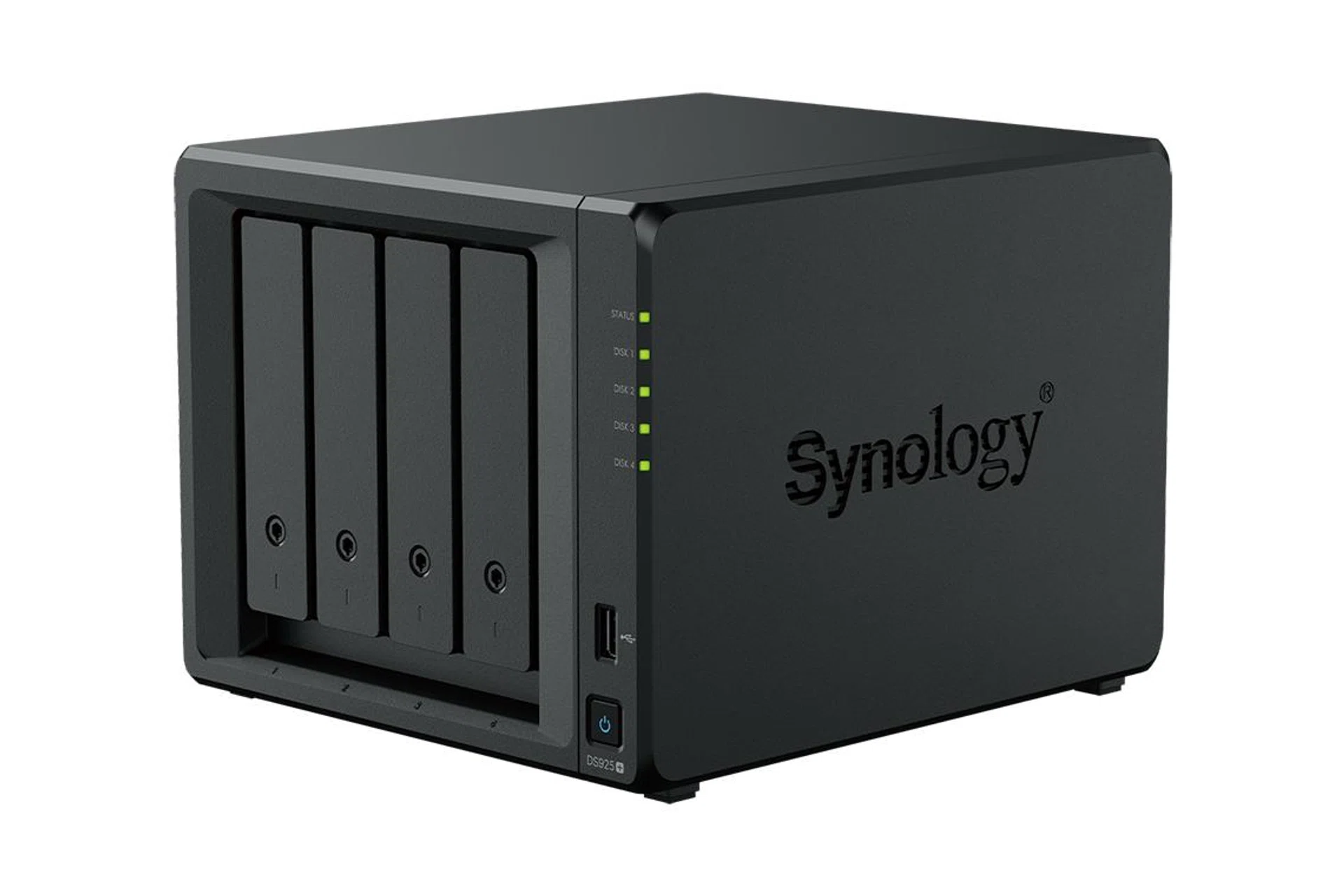 The front of the DS925+. Photo: Synology. 