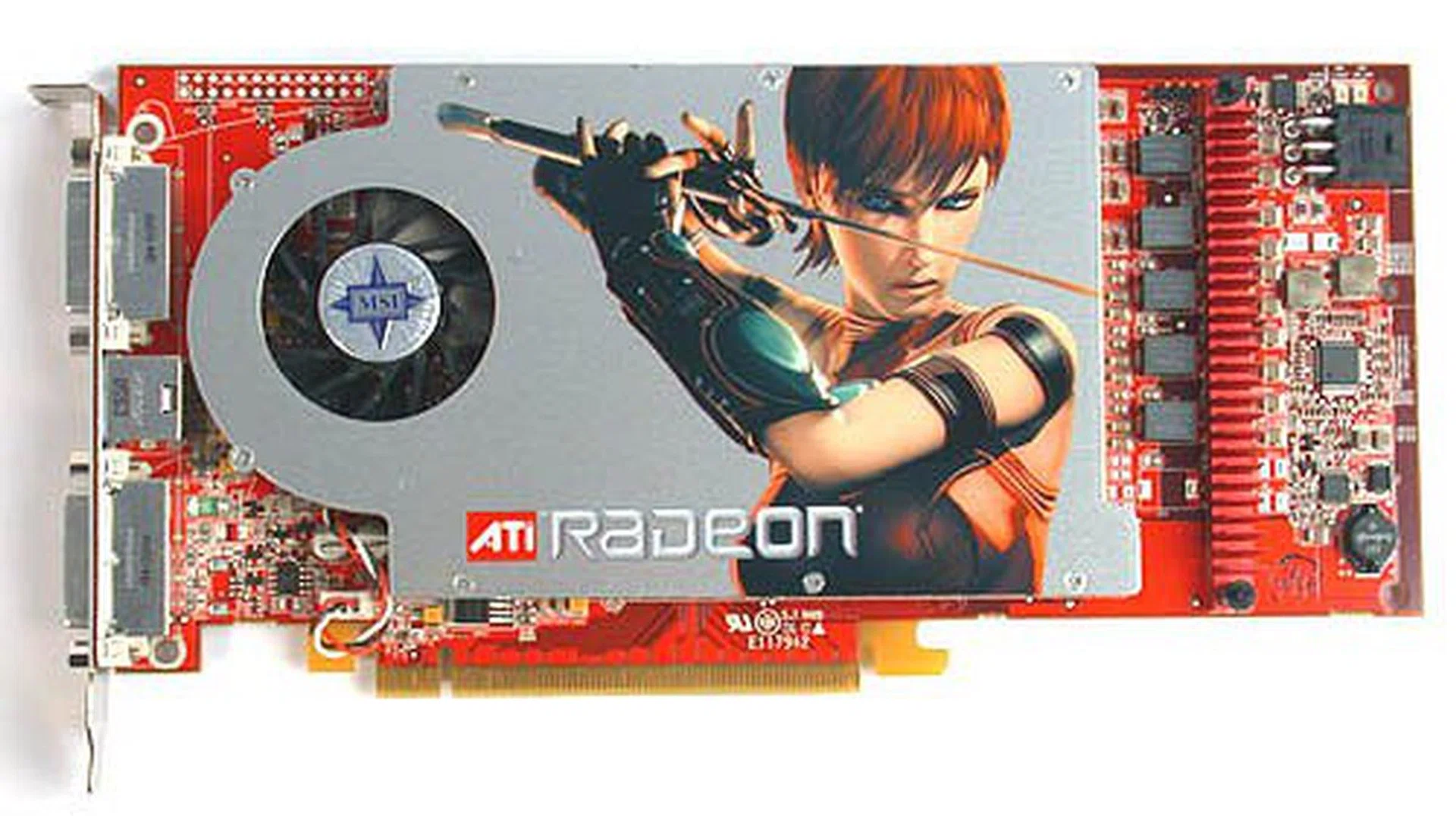 A small, "blink and you'll miss" MSI sticker is the only indication of its origins.