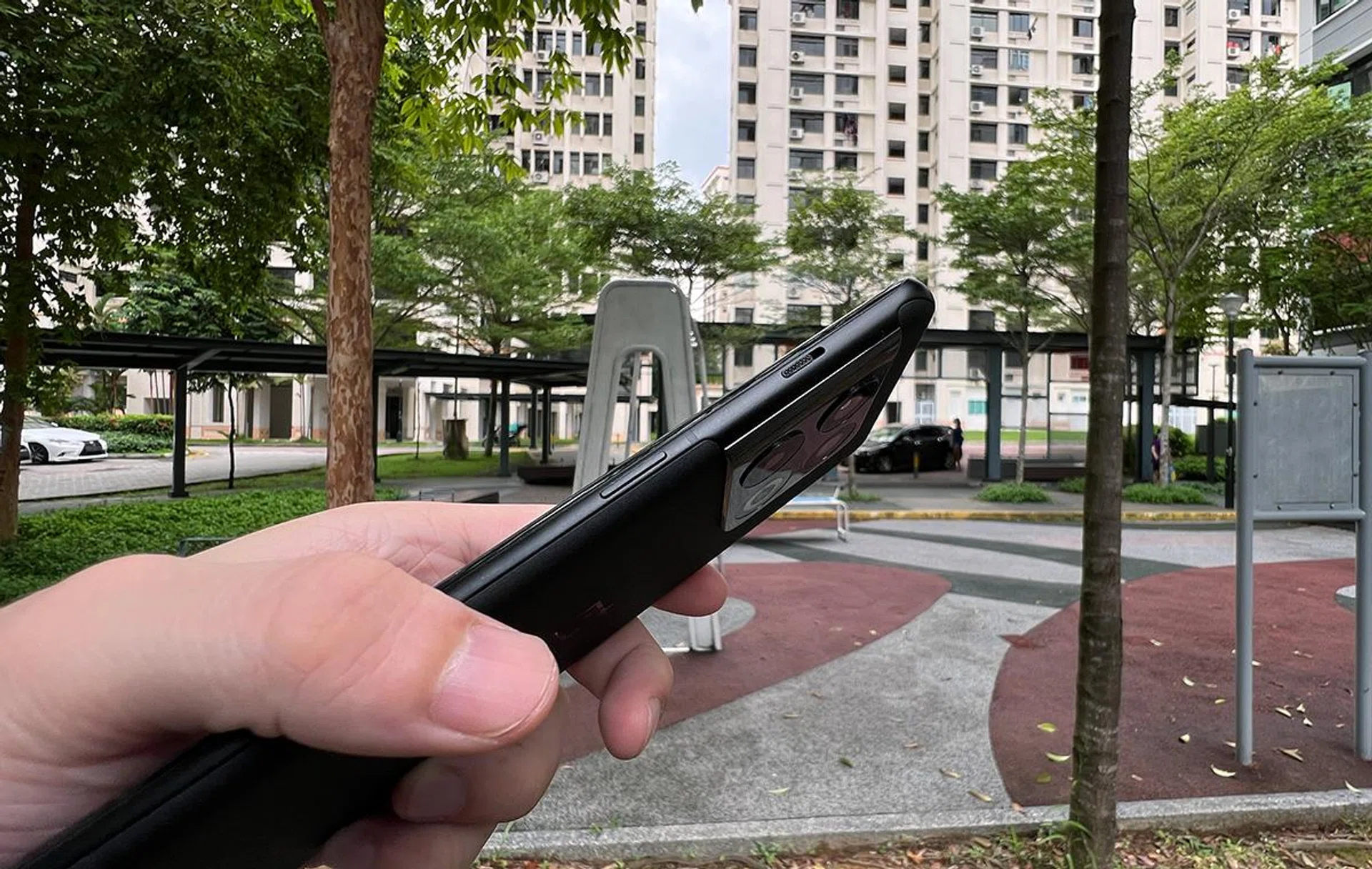 The jagged silence toggle sits above the power button.
