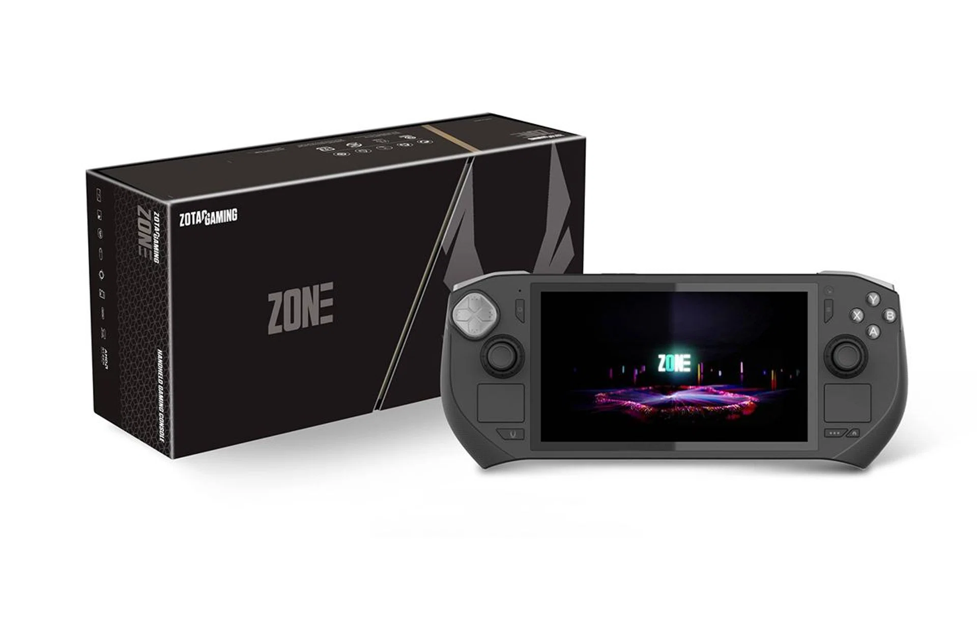 The last gen Zone handheld (pictured here) was Windows-based; the new Zone prototype will feature a Linux-based OS instead. Photo: Zotac.