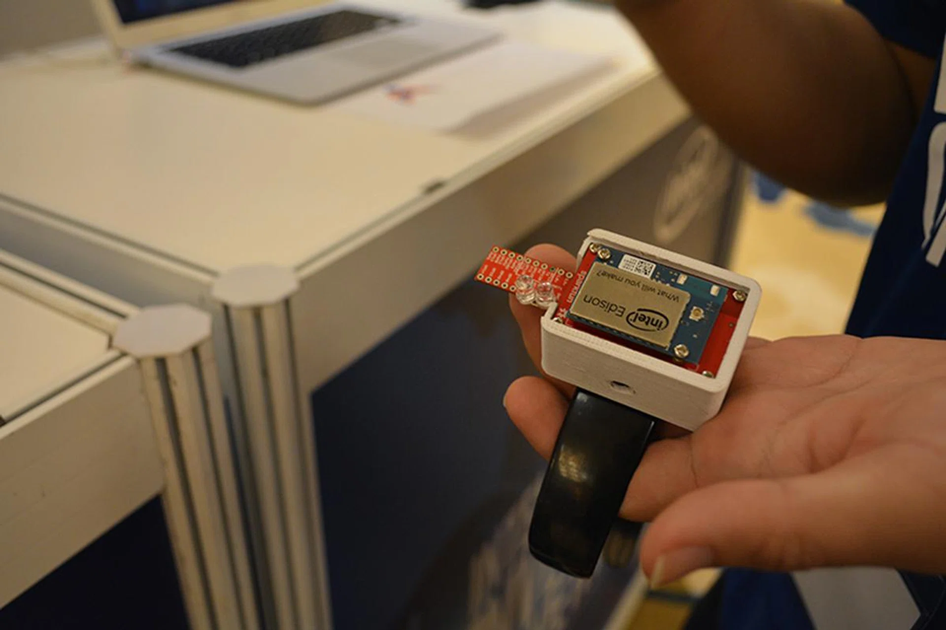 A closer look at one of the sensors used.