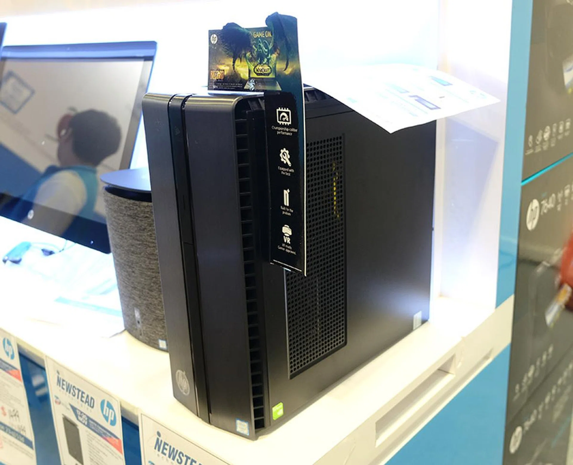 This is the HP Envy 860, it is powered by a quad-core Intel Core i7 processor, 16GB RAM, 128GB SSD and 3TB HDD, and features NVIDIA GeForce GTX 980Ti graphics. It is priced at $2,499 (U.P $3,299).