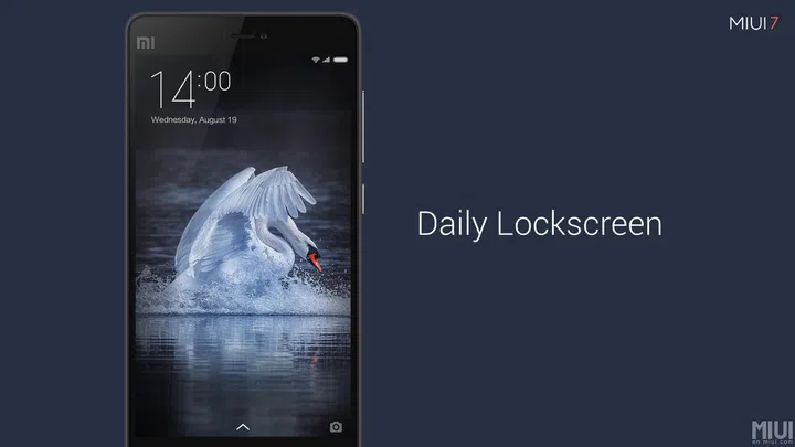 Daily Lockscreen feature of the MIUI 7.