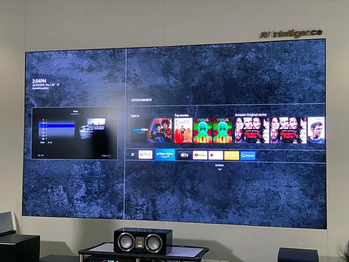 Only The Wall Luxury has smart functions such as the Entertainment Mode, Ambient Mode, and app support (Netflix, YouTube, etc.).