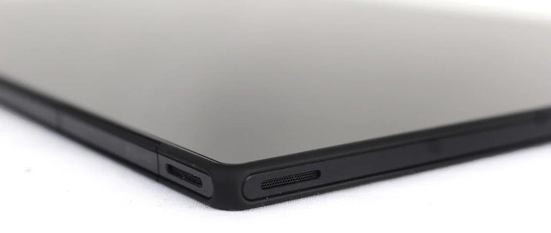 It's easy to accidentally cover the side-edge speaker vents when holding the Xperia Z in landscape orientation.