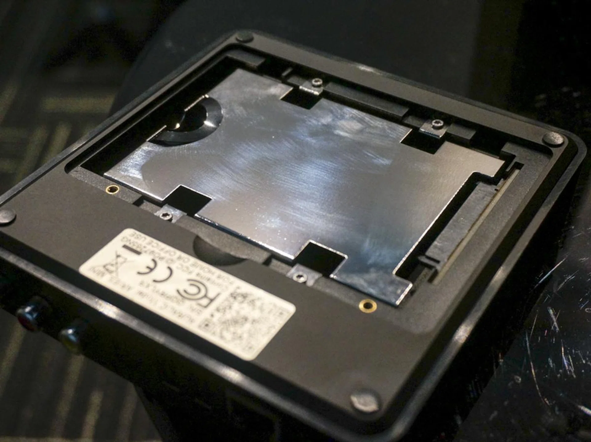 It's easy to add a 2.5-inch hard disk (or SSD) to the Aries Mini.