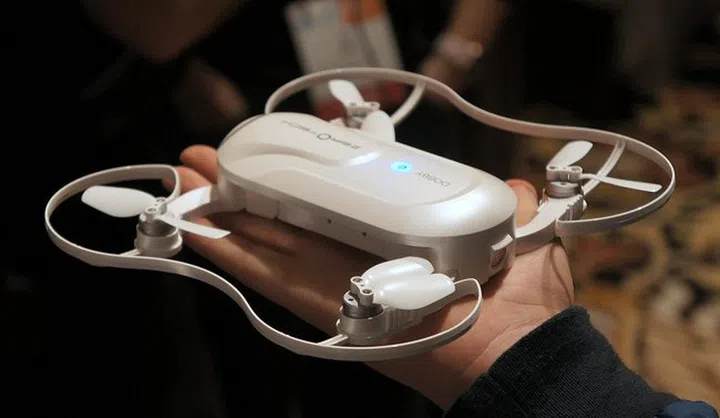 Hand-sized when fully extended.