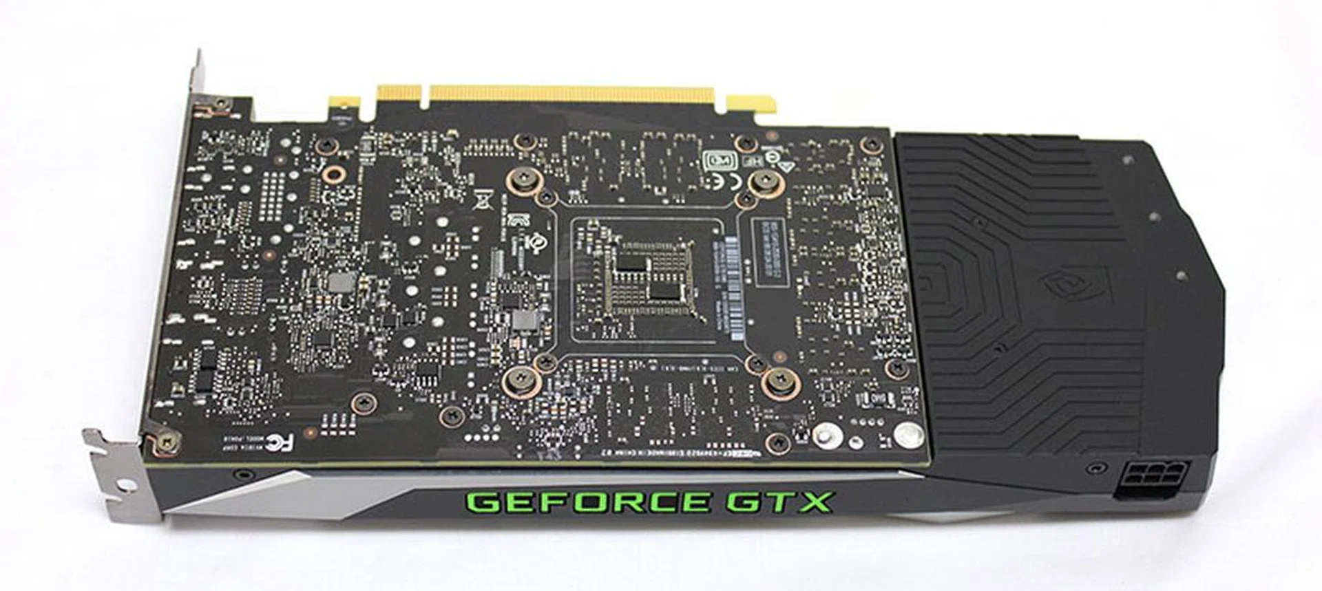NVIDIA GeForce GTX 1060 Founders Edition backplate