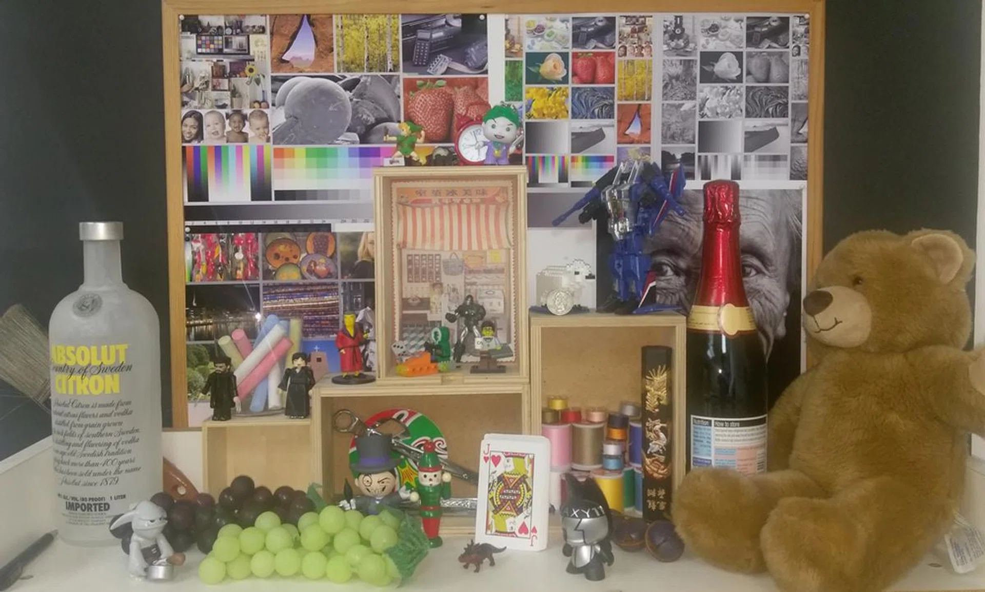 Auto, no flash. Flourscent room lighting.