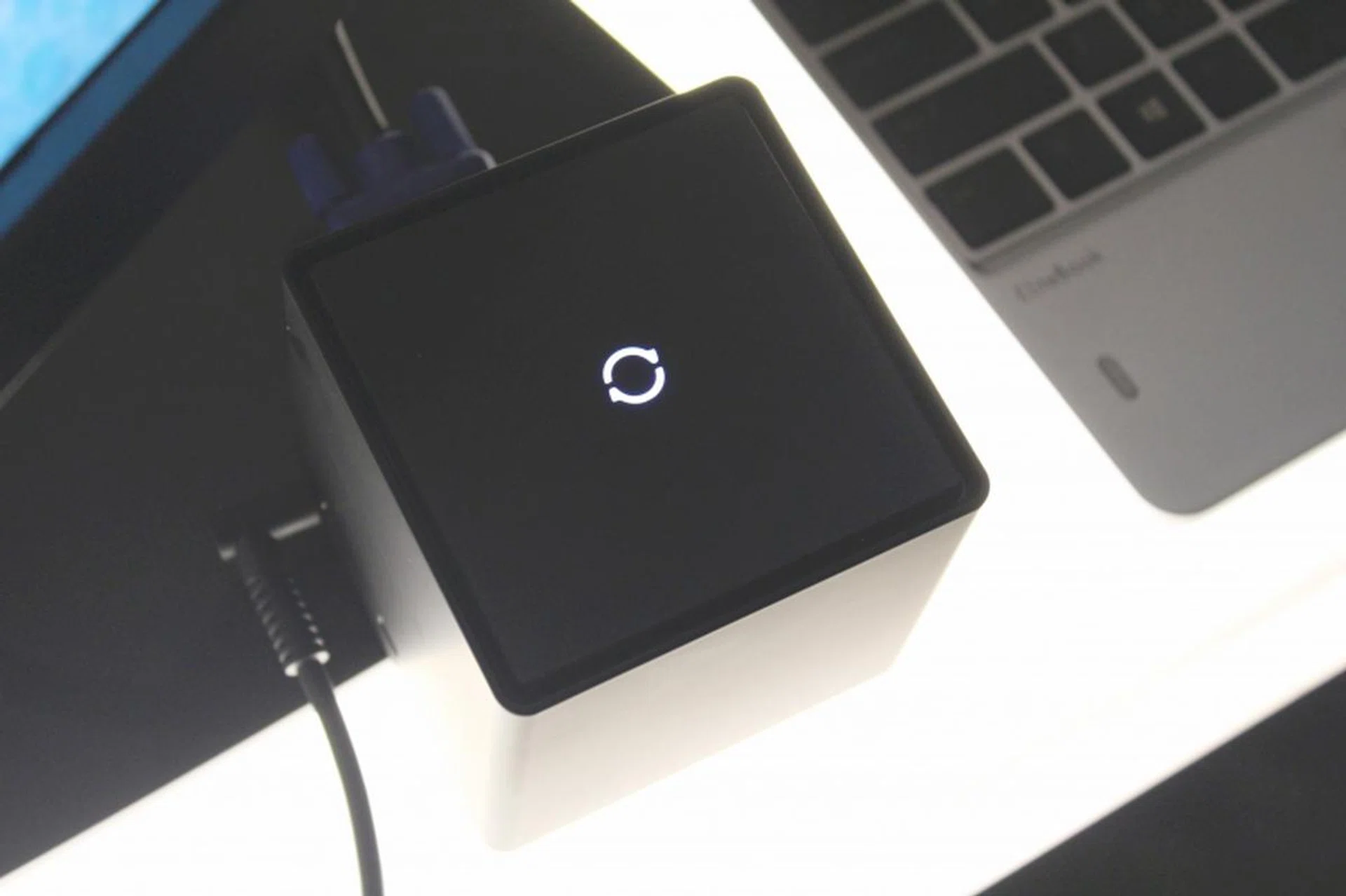 The Advanced Wireless Docking Station will work with any device that supports Intel WiGig technology. Unfortunately, wireless charging is not possible.