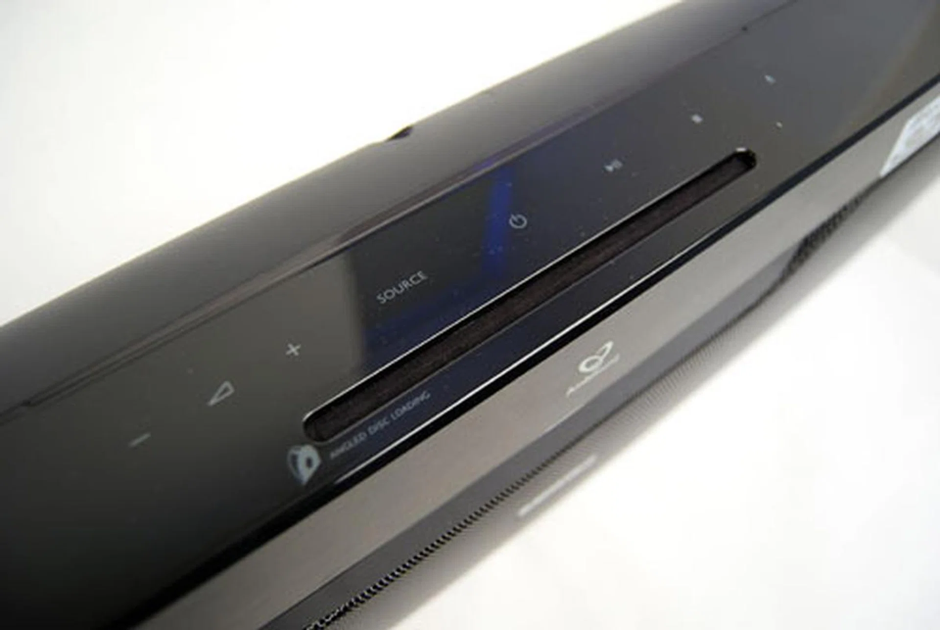 Touch controls and the Blu-ray loading slot are situated on the top face for easy access. Blu-ray functionality is greatly helped by a clean and simple user interface for its on-screen display driven menu system.