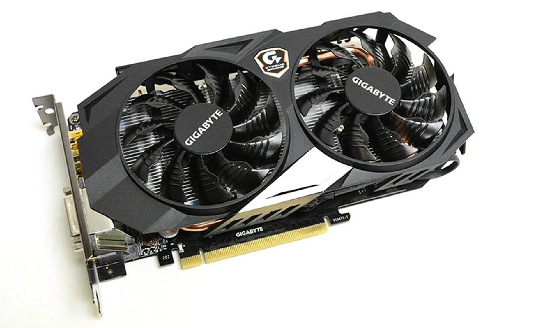 The new Xtreme Gaming card still uses a dual-fan WindForce cooler.