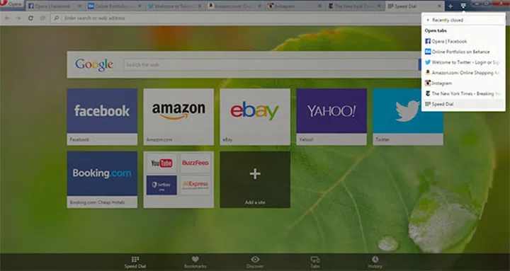 Opera 30 lets you cycle through tabs faster and with fewer clicks. (Image Source: Opera Blog)