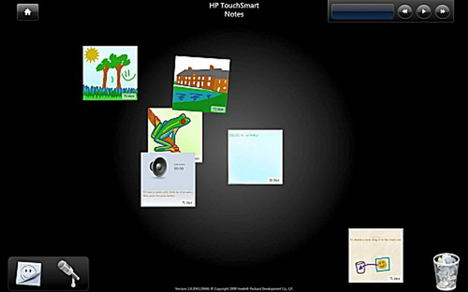 The Notes feature makes an reappearance in the newer UI but with a much less cluttered look.