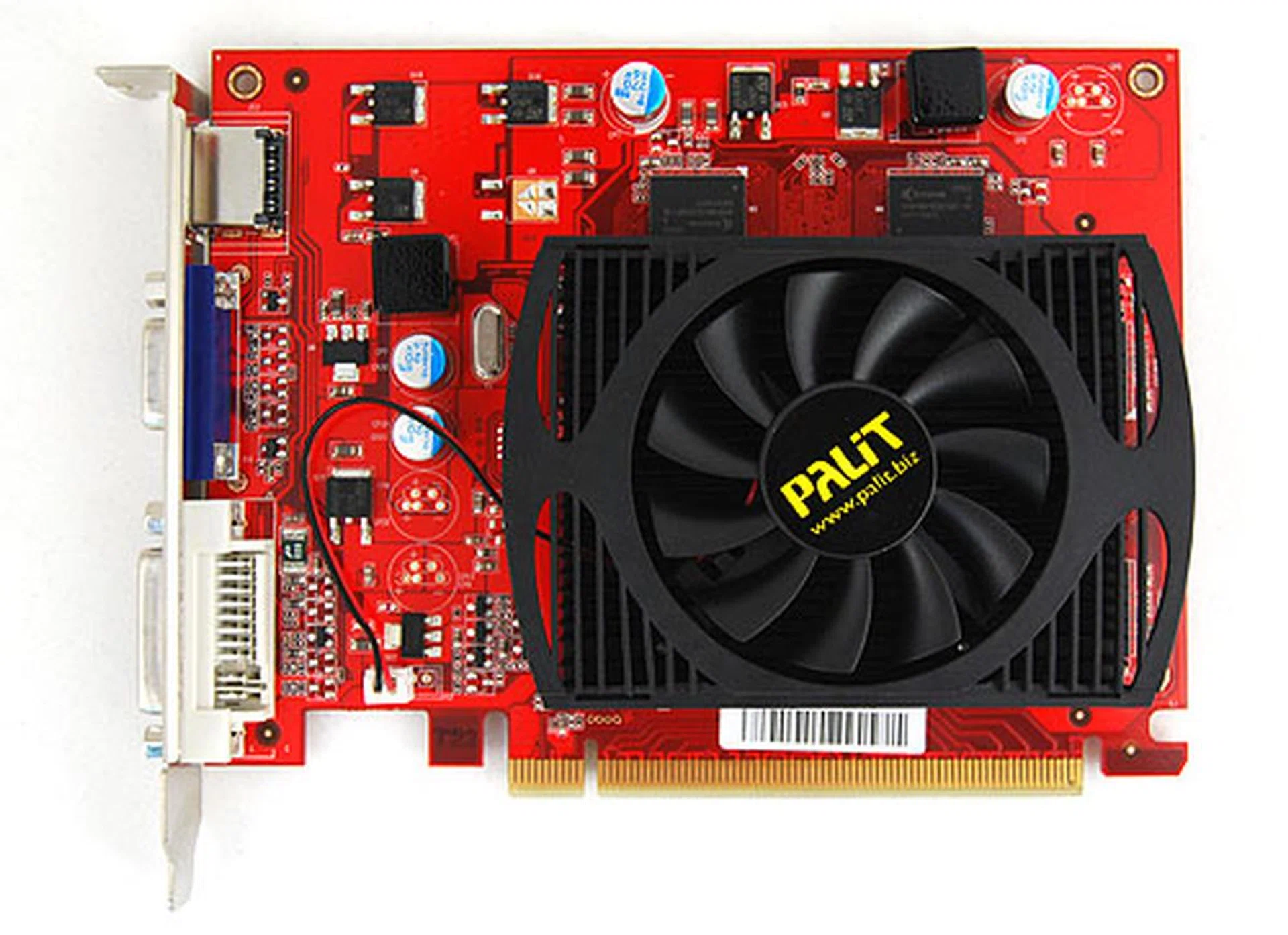 The Palit card is a tad smaller than the Galaxy one and it also uses a smaller cooler.