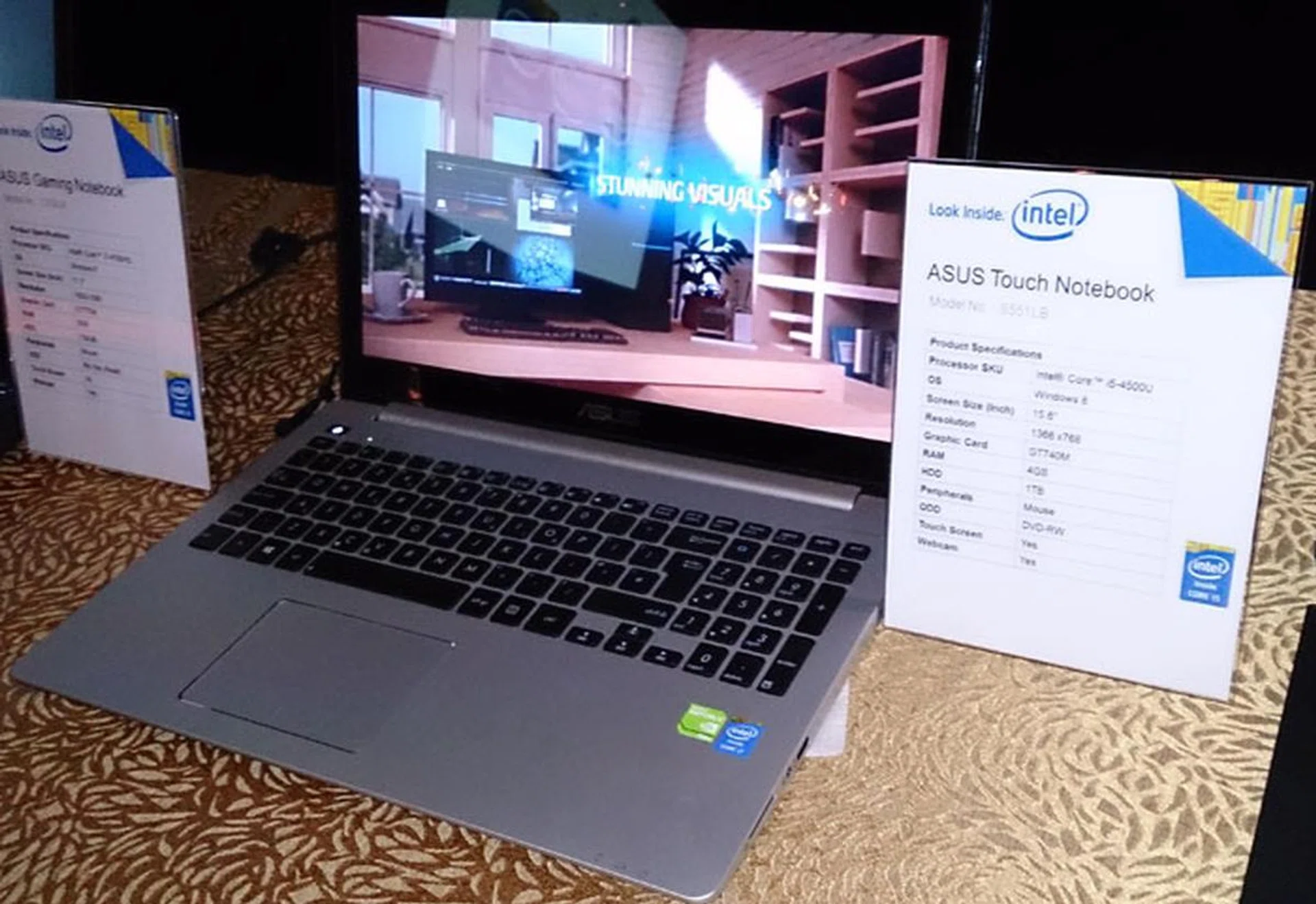 Notebook vendors were also on hand to show us some personal computers running on the 4th generation Intel Core processors. We noted that many of them were also thinner and lighter than conventional mainstream multimedia notebooks.