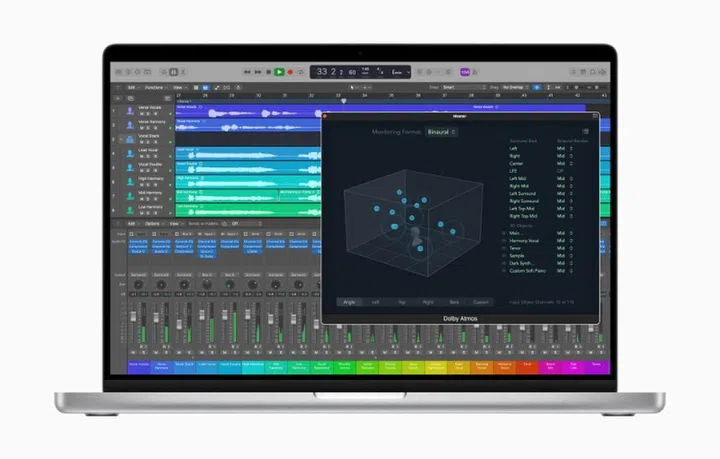 Dolby Atmos tools come built into Logic Pro. Image source: Apple.  