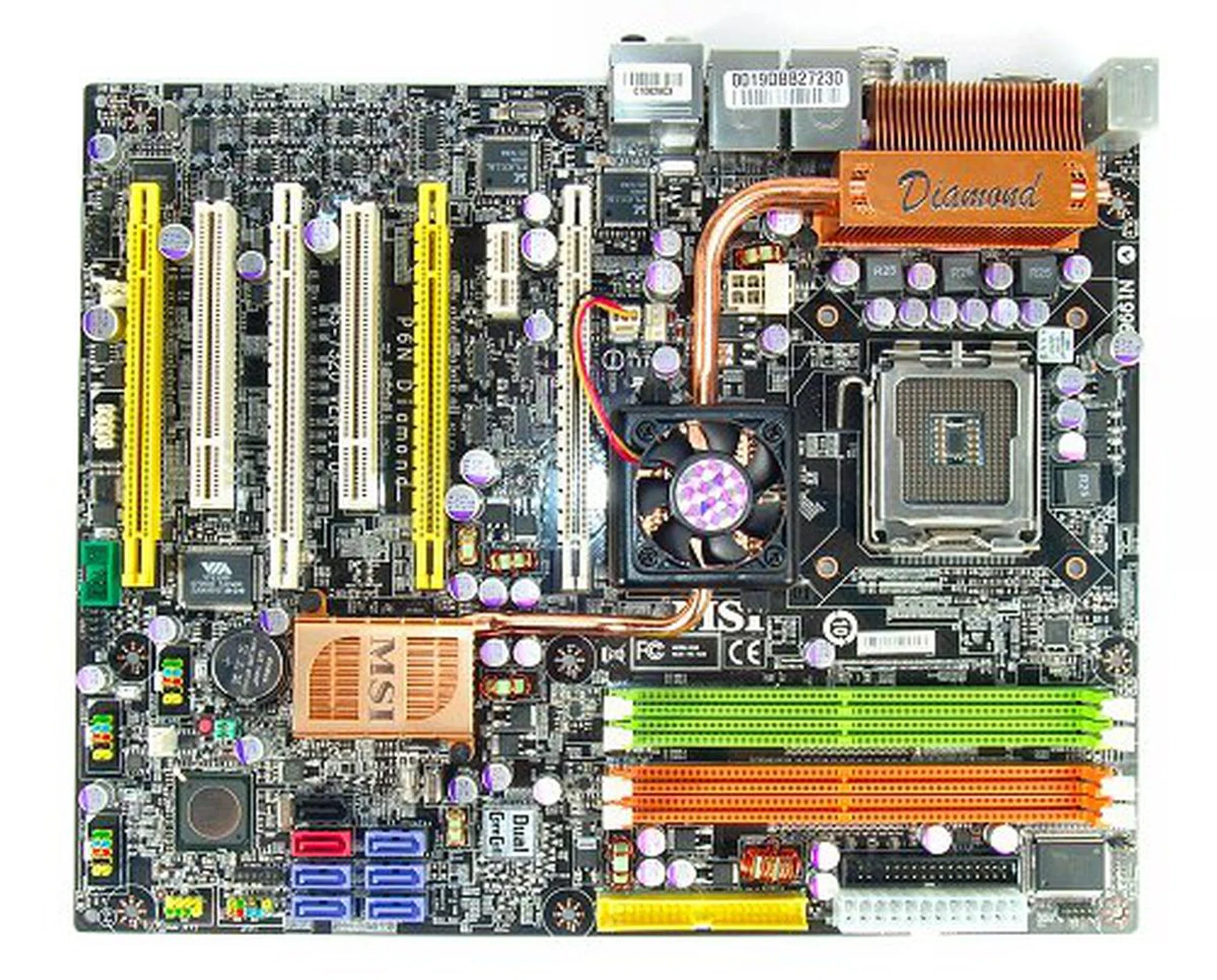 The MSI P6N Diamond motherboard.