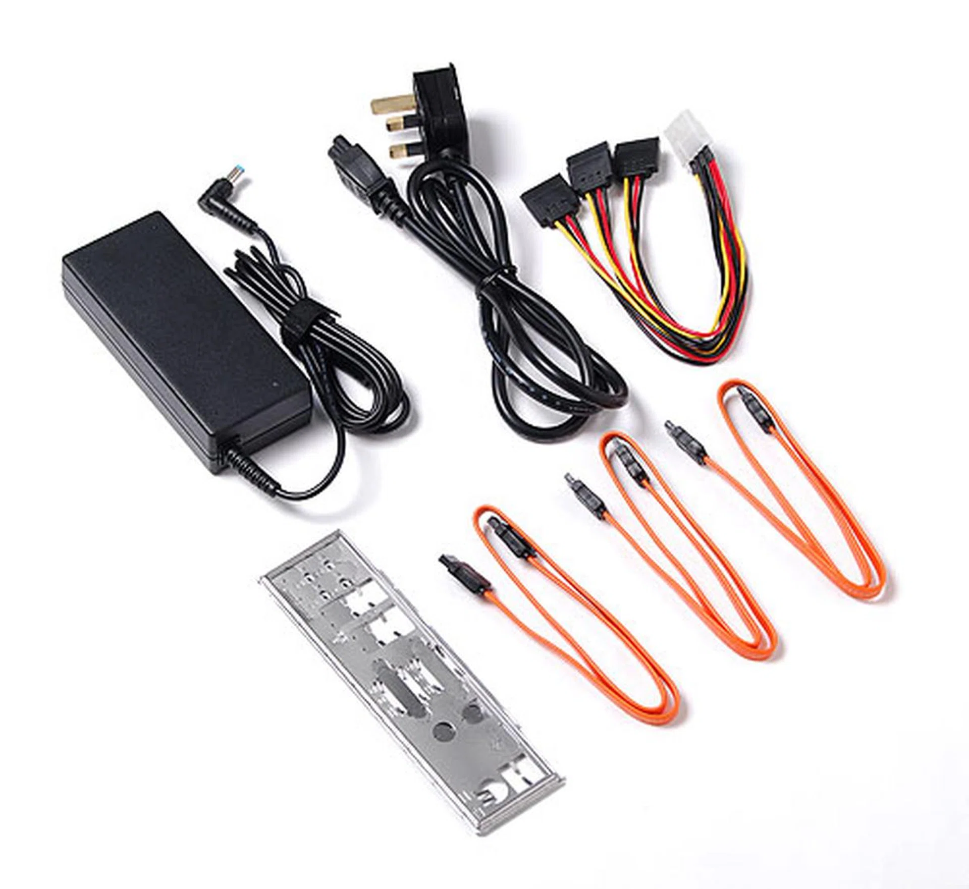 An external 90W power adapter is included (rated at 19V) so that one can fit this mini-ITX board in any fashion of slim chassis without due concern about the power supply.