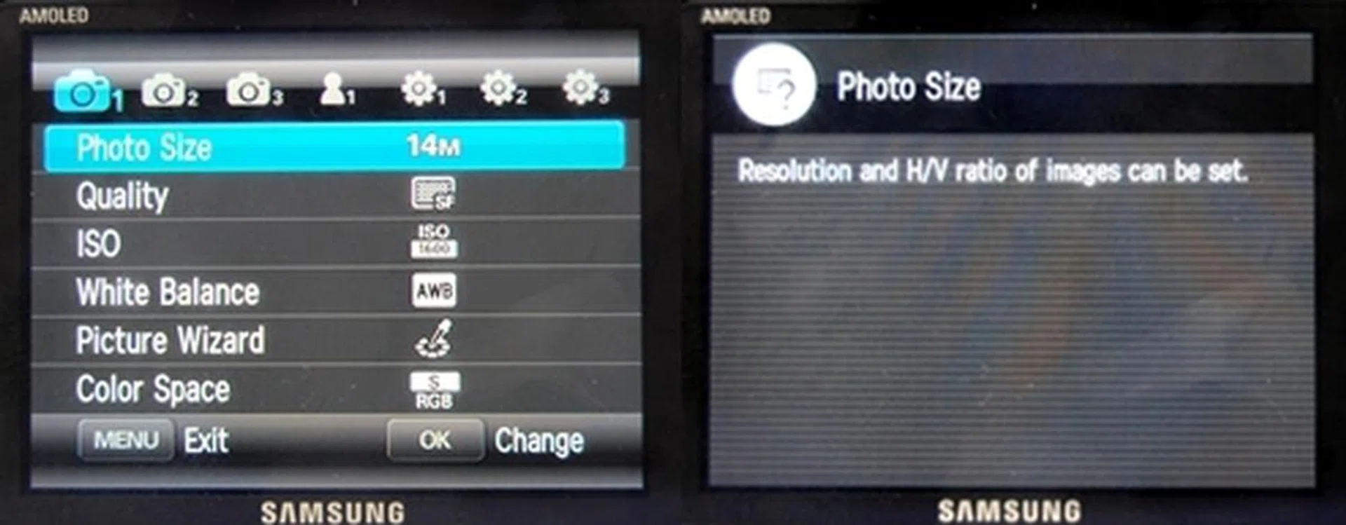 There are plenty of options to customize here, just like on any DSLR. On long-press, a menu pops up with relevant information.
