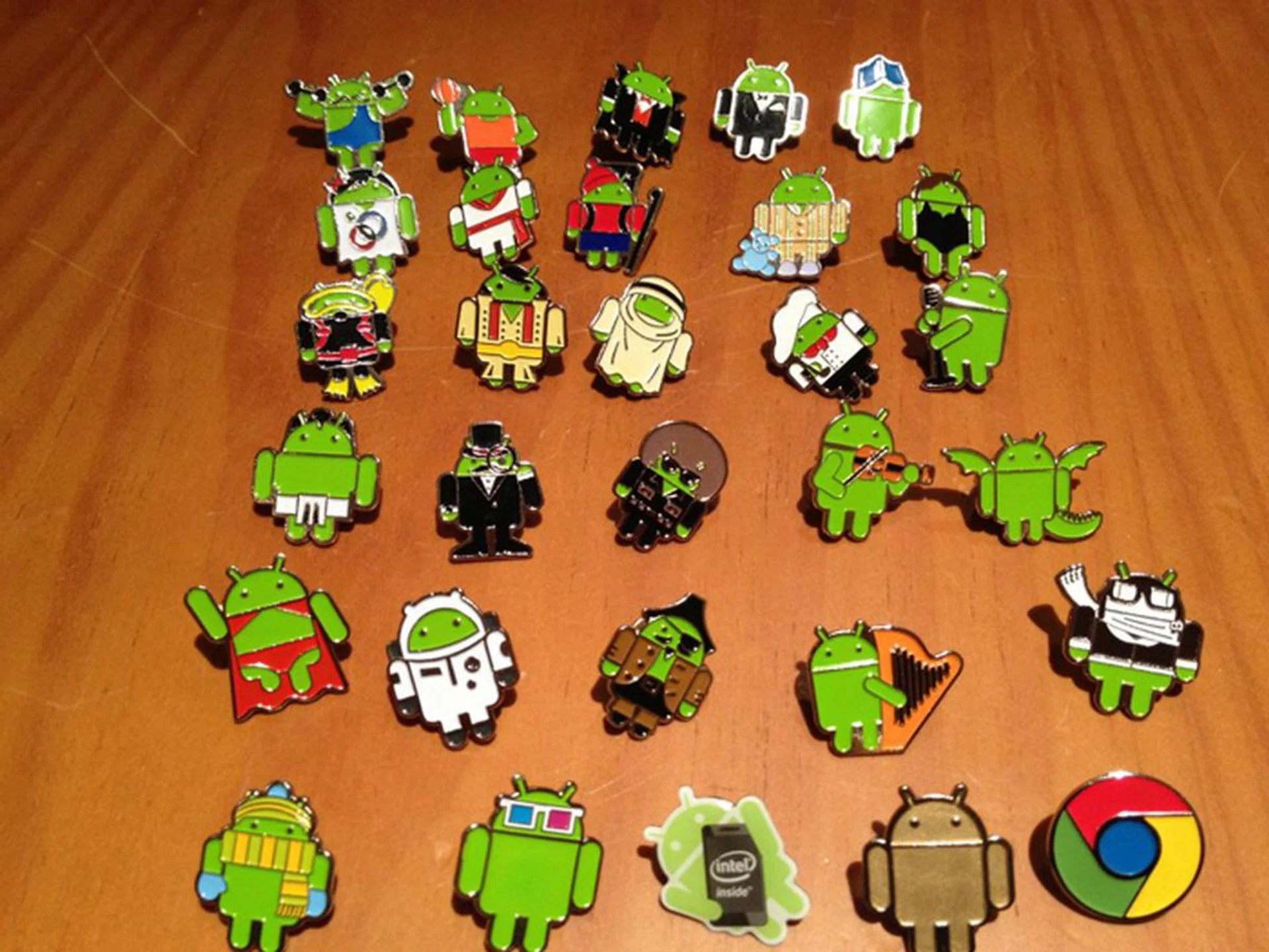 And the Android pins make another appearance at Mobile World Congress. Got to catch them all!