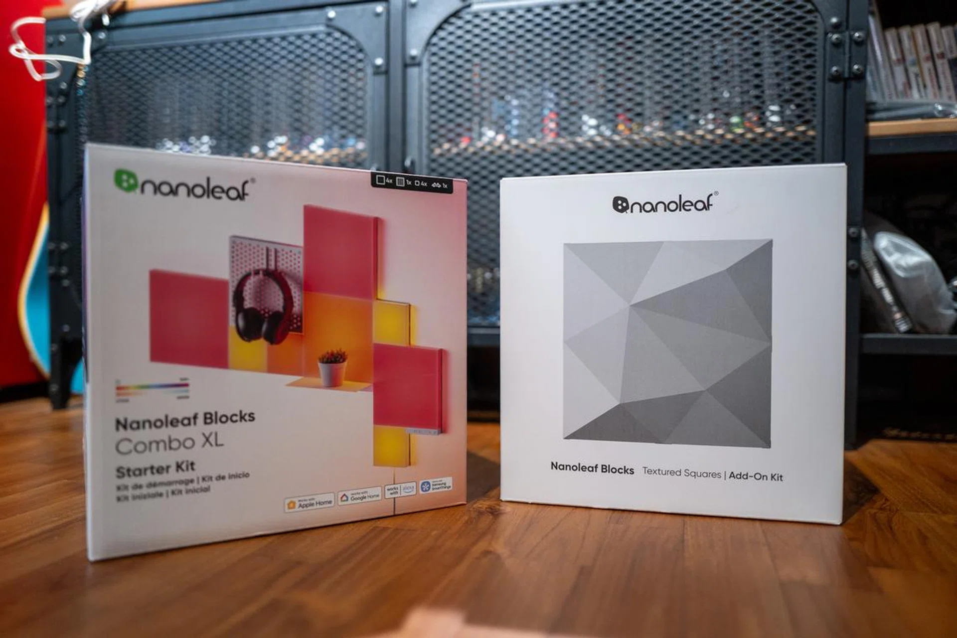 Blocks and Textured Squares