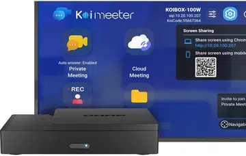 The KoiBox-100W is also compatible with Cloud-based video conferencing solutions. 