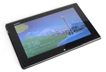 In its default state, the Duo 11 looks much like any other Windows tablet.
