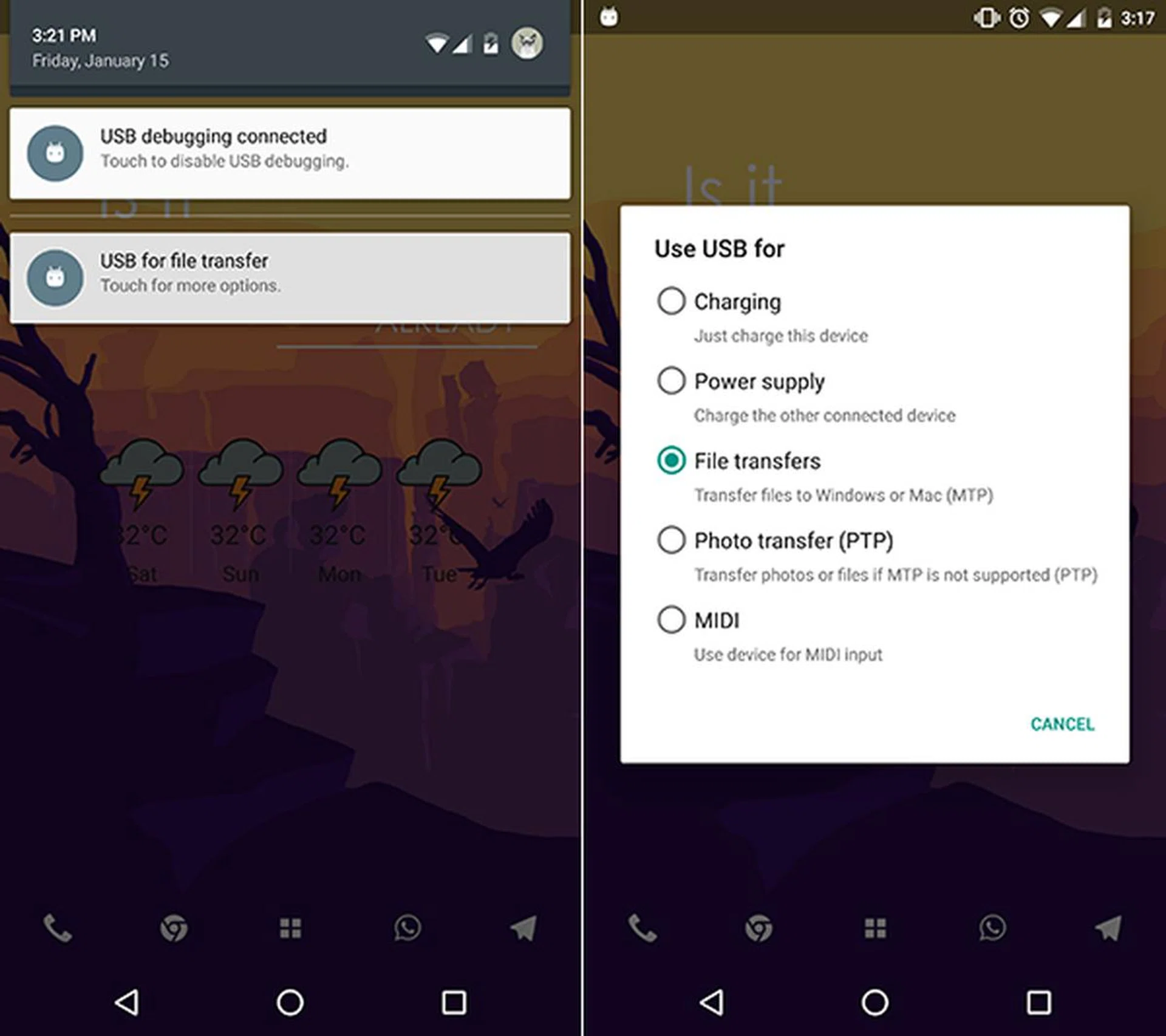 Android 6.0 USB Power Delivery