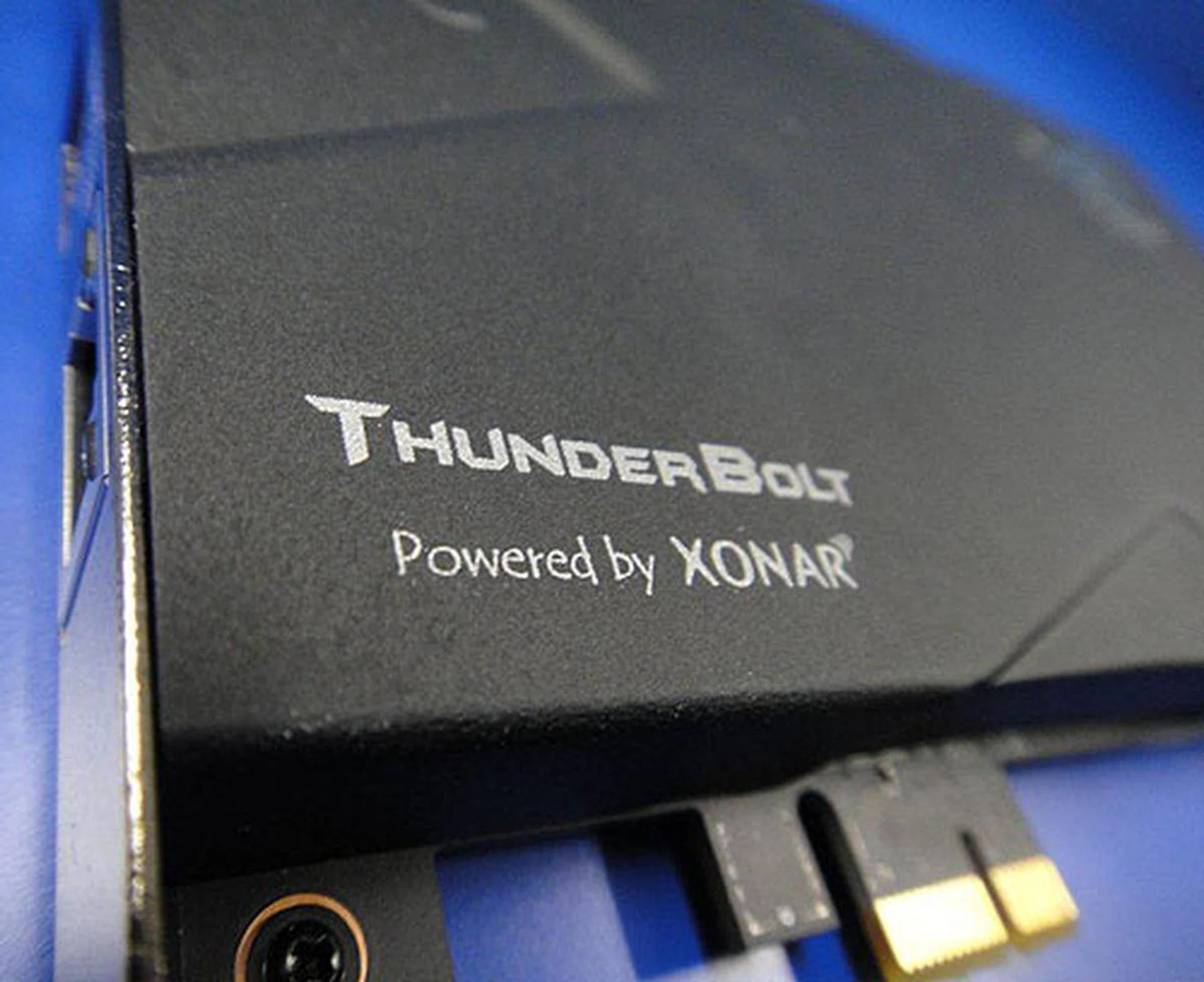 The combo PCIe x1 card that holds both the audio and network processors. It's just too bad about the name but we believe ASUS came up with it first. 