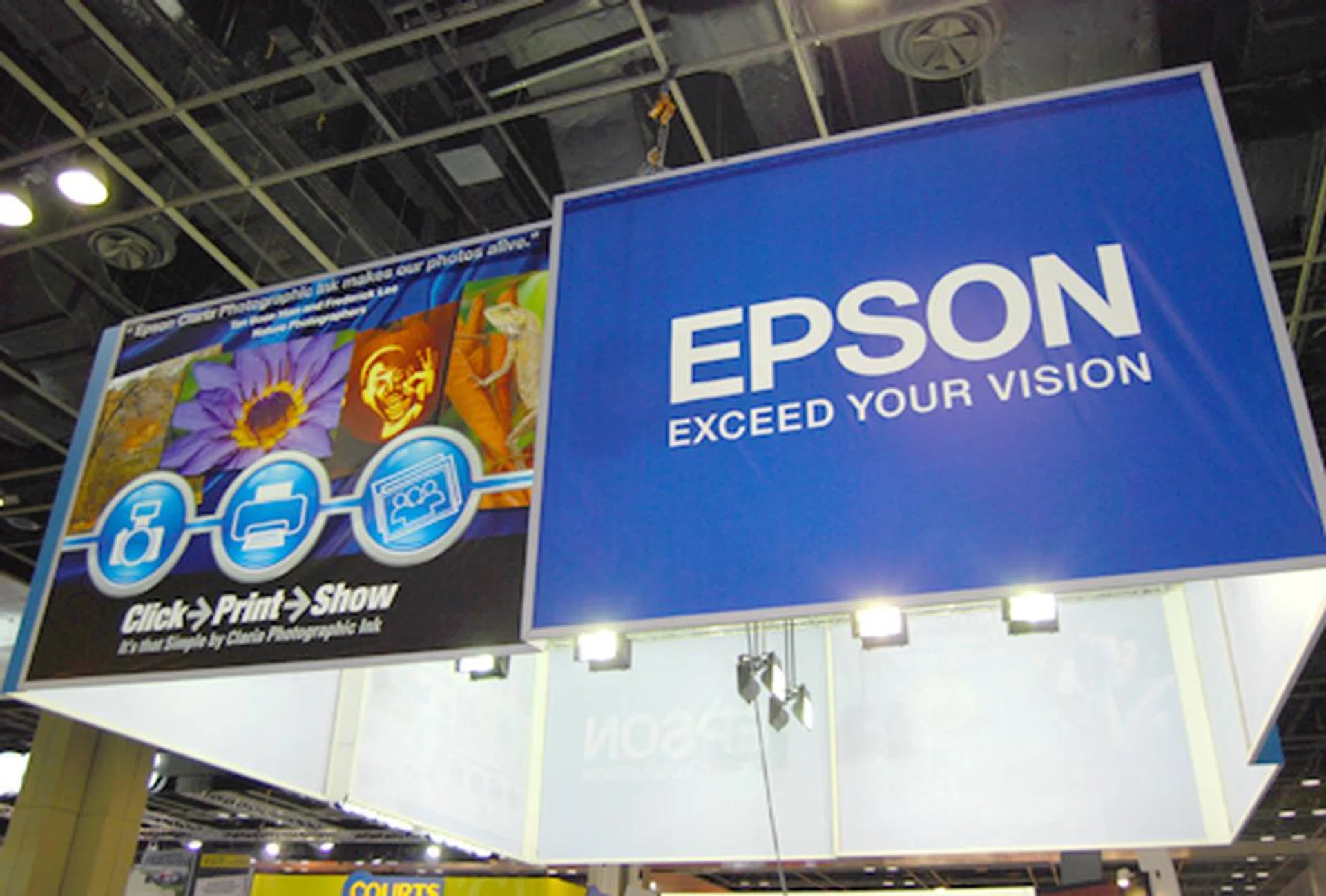  The Epson booth is loaded with goodies, and of course, like many other vendors, there's also a lucky dip for certain models purchased at the booth.
