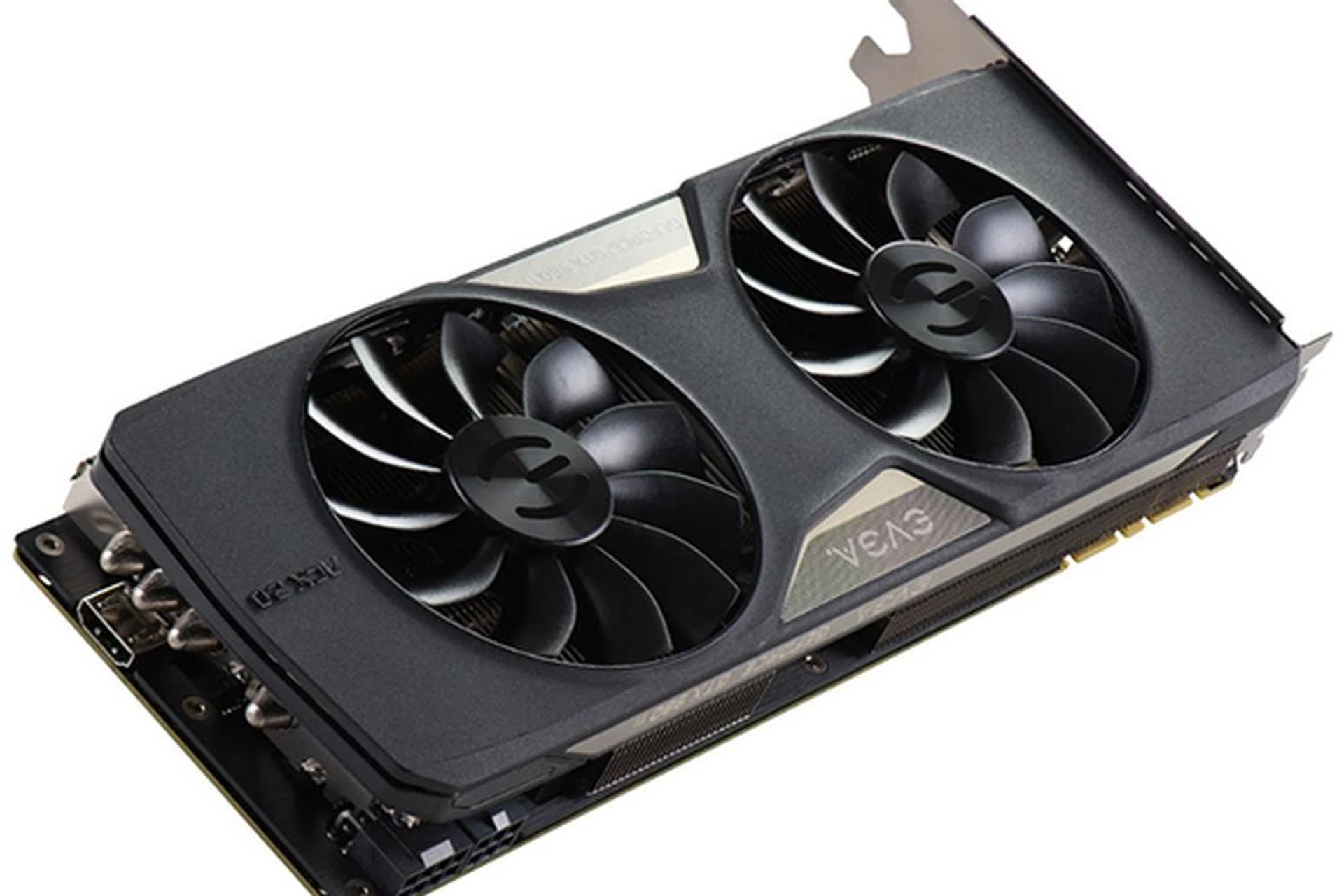You can see the additional HDMI port at the front of the card here. (Image Source: EVGA)