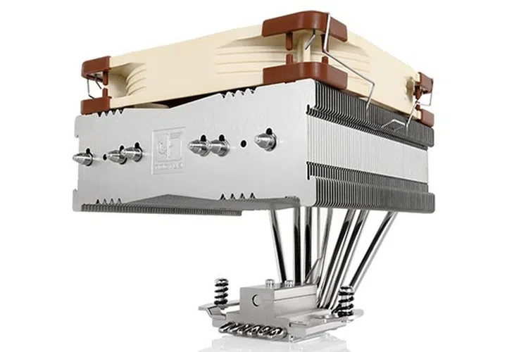By installing the fan on top of the NH-C14S, users will be able to accommodate RAM modules up to 70mm in height. (Image Source: Noctua)
