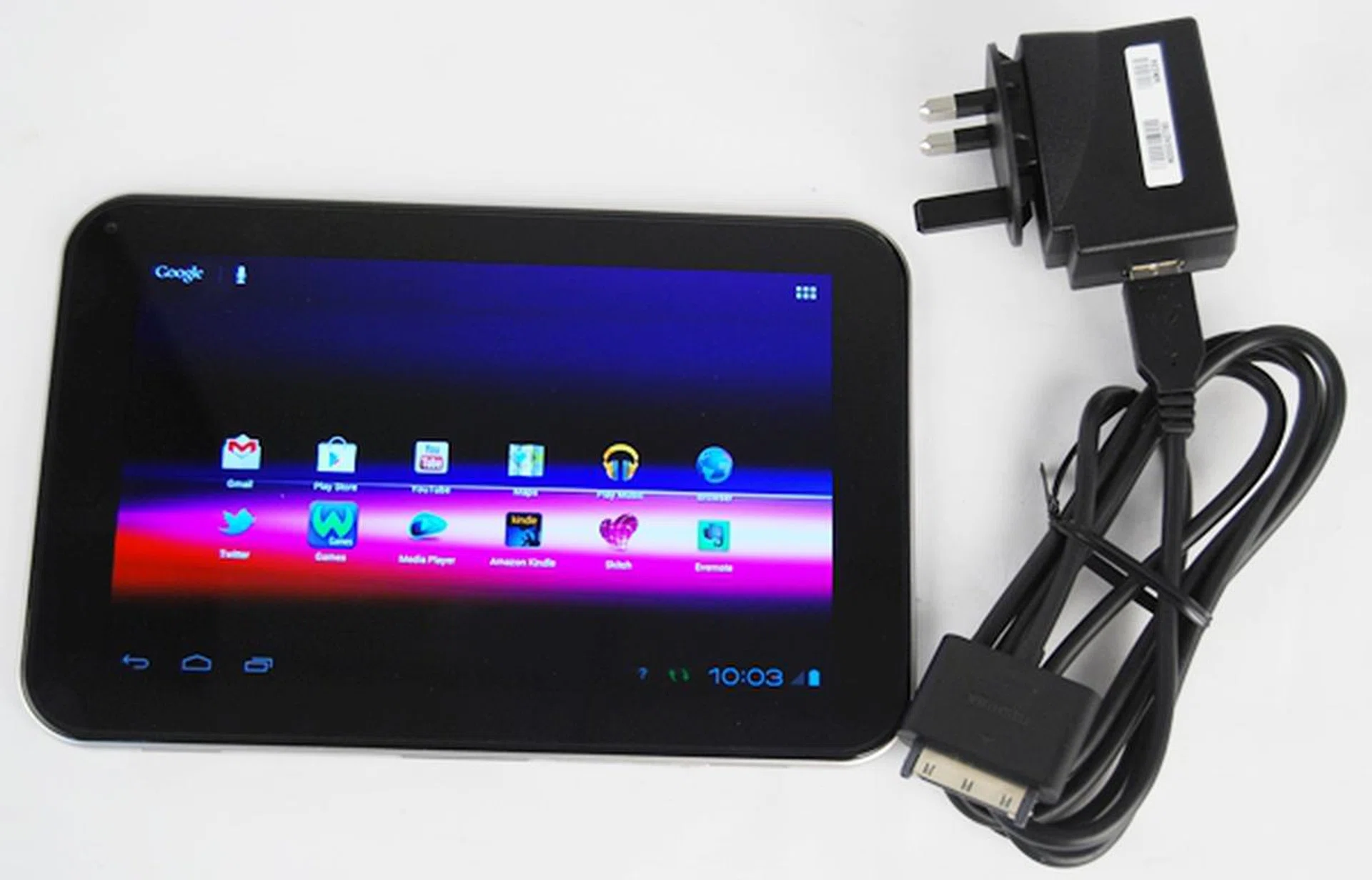 Toshiba joins the ranks of Apple and Samsung in having its own proprietary dock connector for charging.