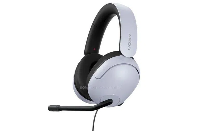 Purported photo of the Sony Inzone H3 gaming headset. <br>Image source: @91Mobiles x @OnLeaks