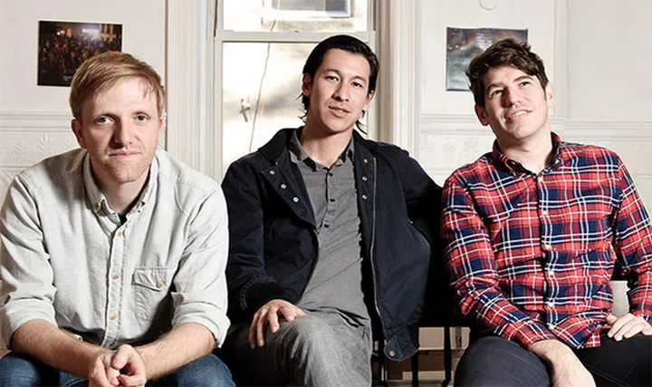 Kickstarter co-founders (from left) Charles Adler, Perry Chen, and Yancey Strickler. (Image Source: Kickstarter)