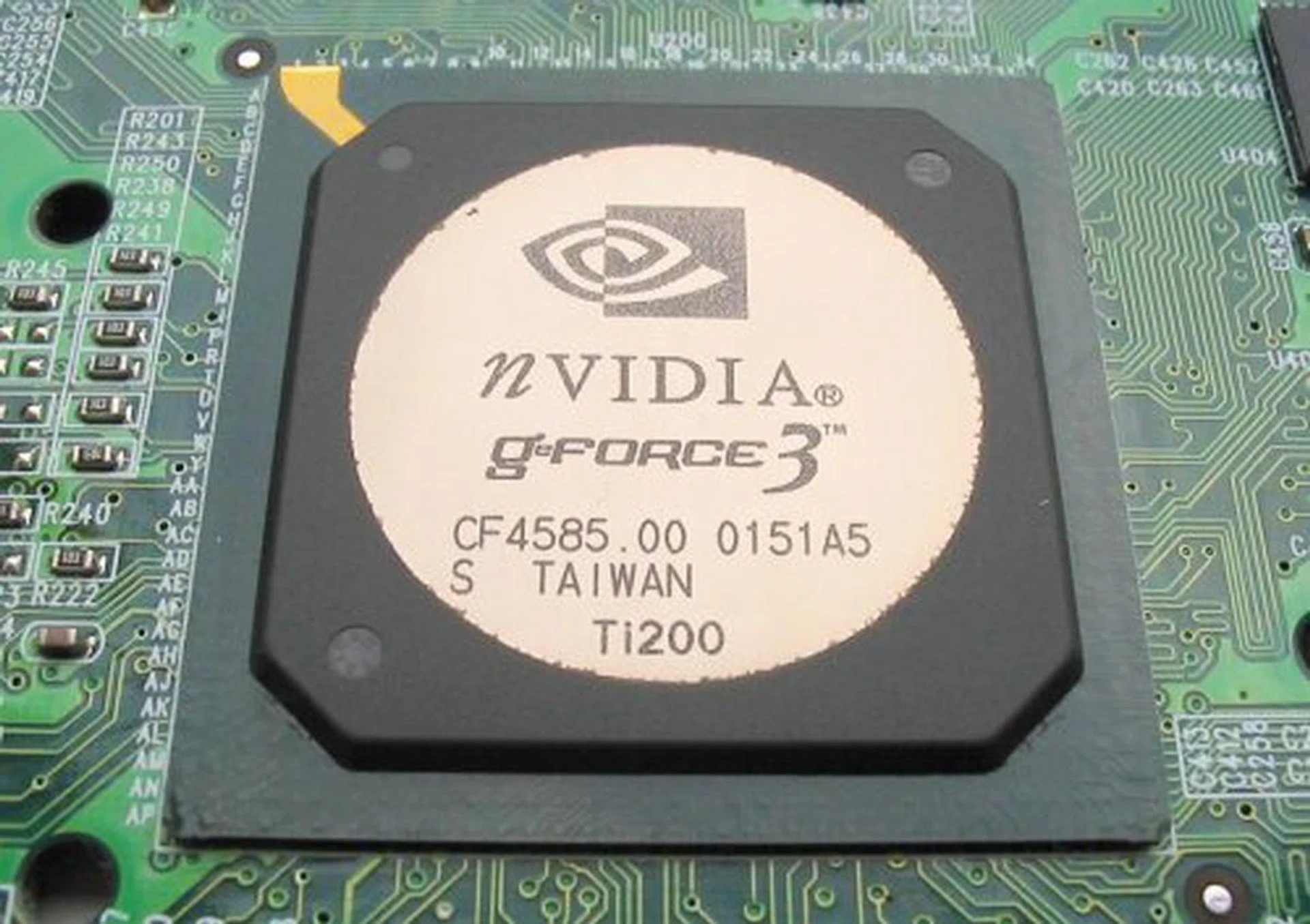 The follow-up to the immensely successful GeForce 2 - the GeForce 3. It was also the first card to fully support DirectX 8.0, and hence, Programmable Shading.