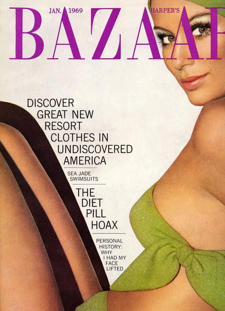 Bring out your radiance like Lauren Hutton by pairing vibrant green with a beach side glow