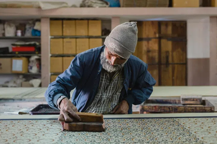 Block printers in Bhuj, India. Photo: IKI Company