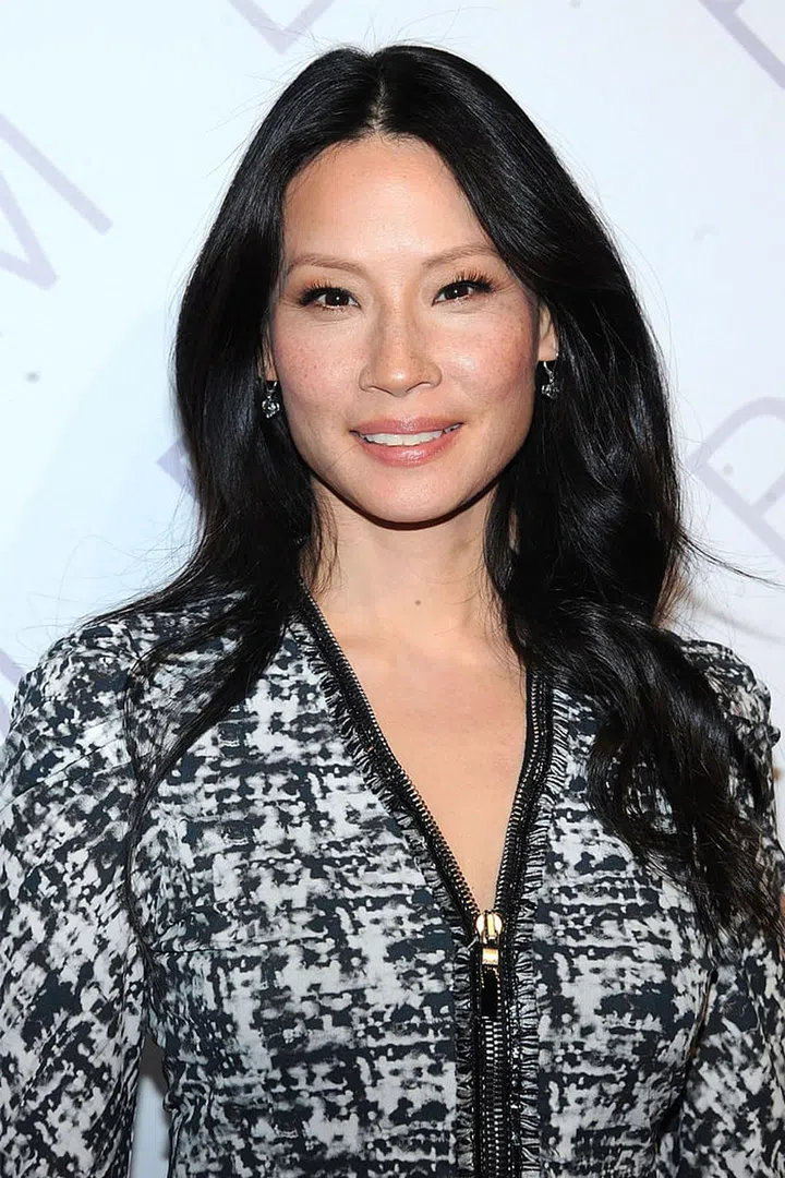 Lucy Liu's high volume hair is high impact.