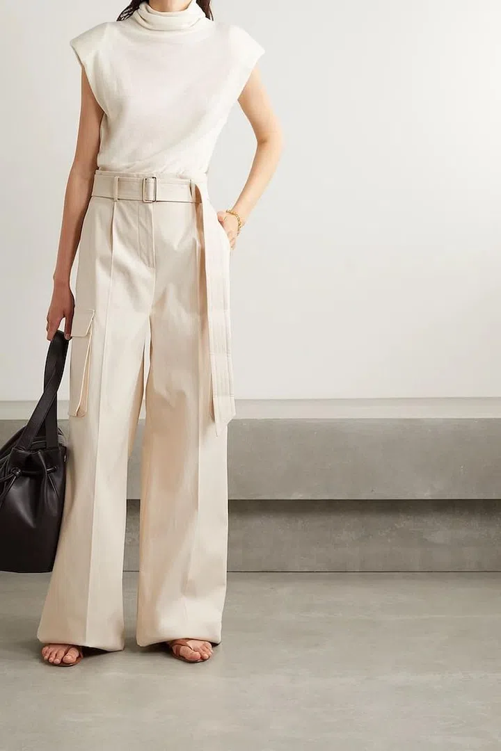 Nebbia belted cotton-blend gabardine wide-leg cargo pants, $1,195, Max Mara at Net-a-Porter