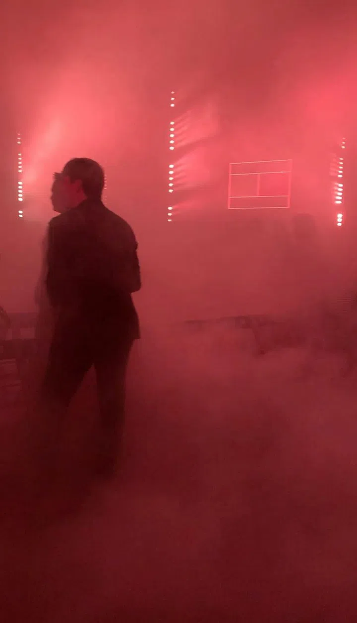 The atmosphere before the Tommy Hilfiger show gave us a flashback to the Knight Rider.