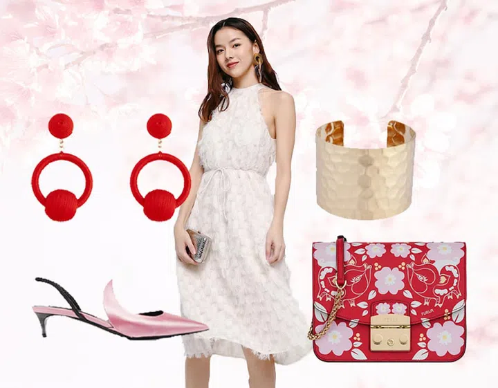 Style tips to work red and pink in one OOTD
